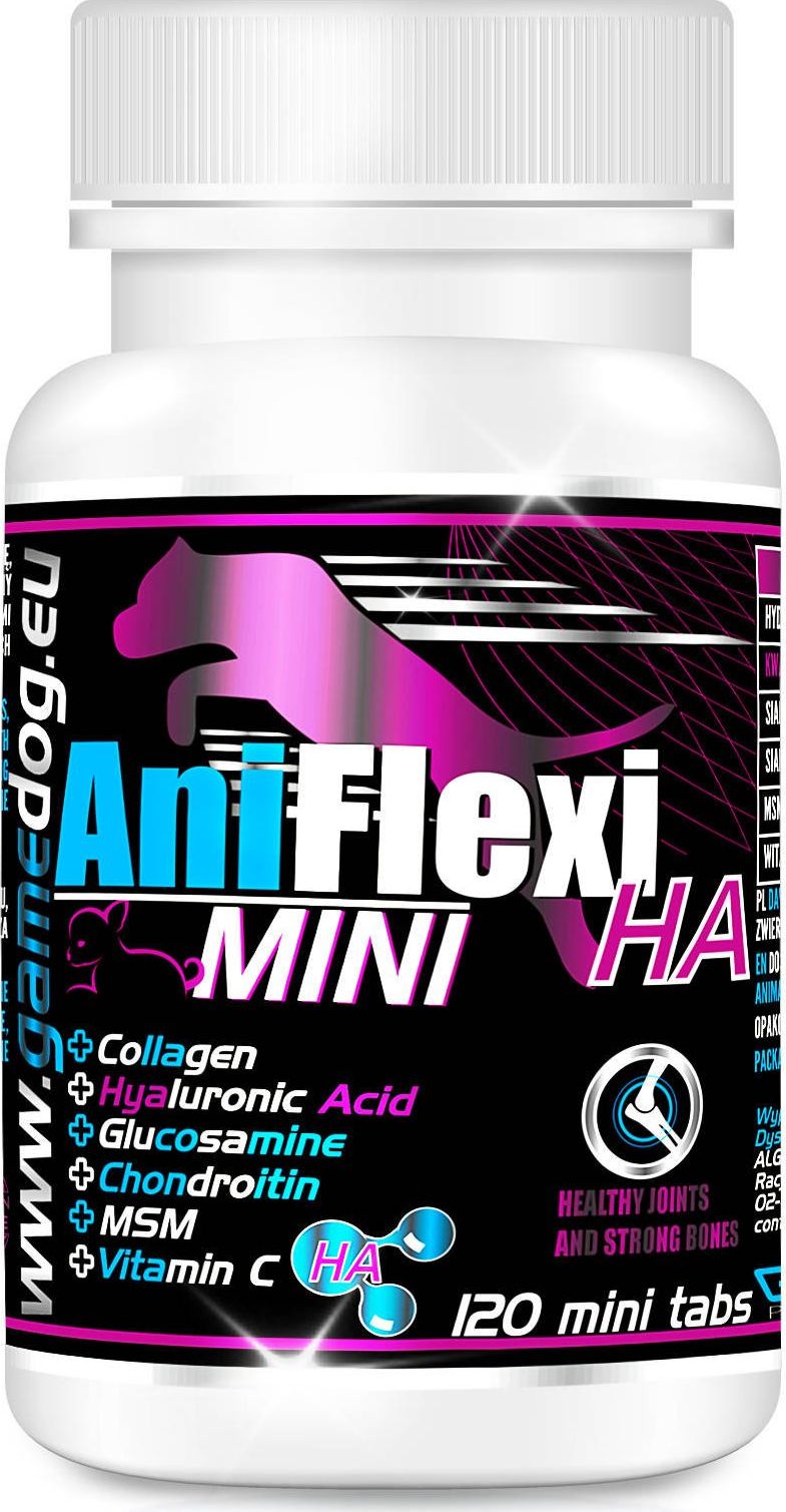 Game Dog Witaminy, suplementy dla psów Game Dog AntiFlexi HA mini 120 tabletek uniwersalny