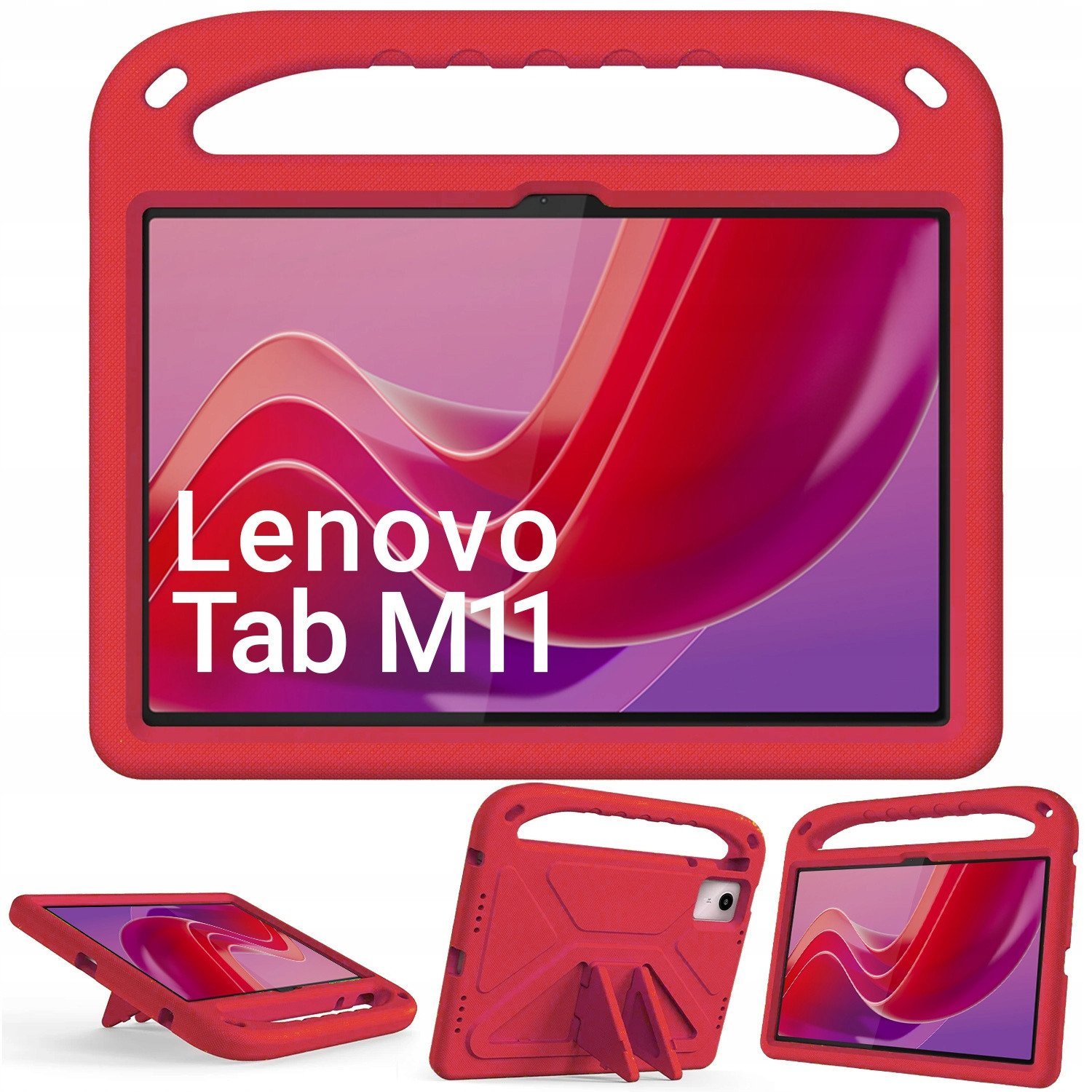 Etui FunColor do Lenovo Tab M11 TB330FU 10.95 (Czerwone)