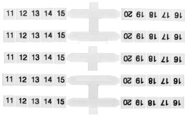Eti-Polam Oznacznik elastyczny do złączek szynowych EO3 /11-20/ (003901754)