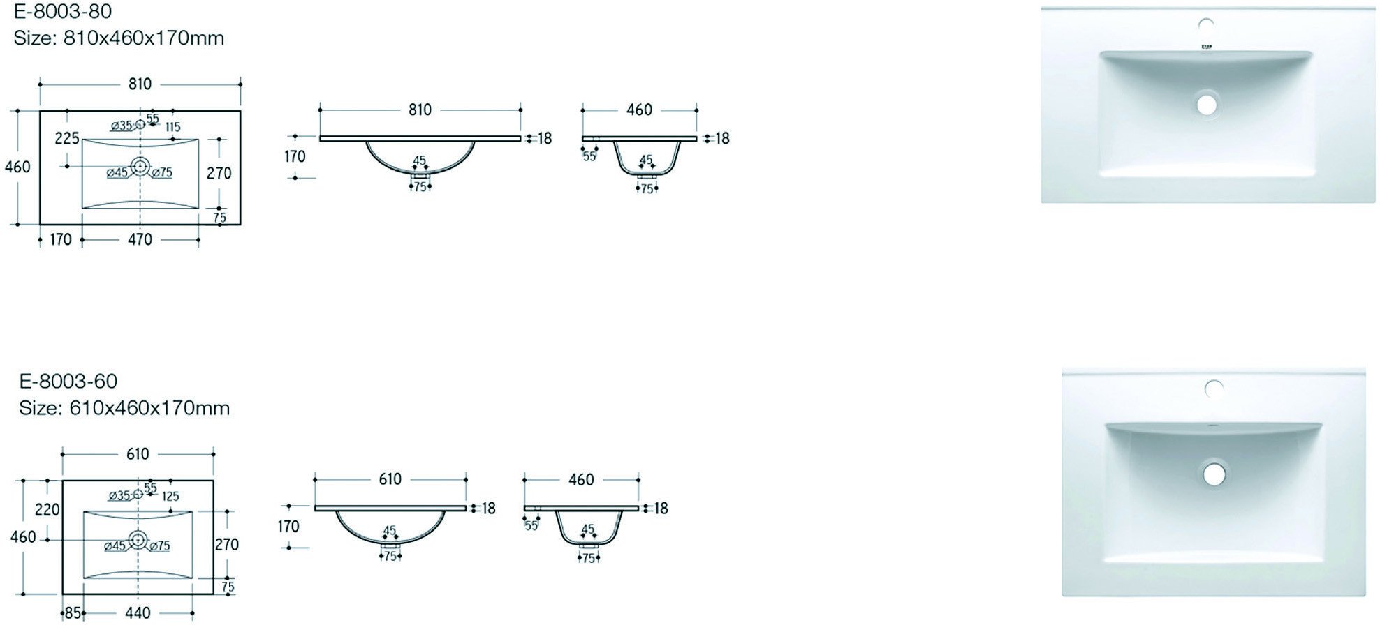 Zestaw meblowy 60cm z umywalką