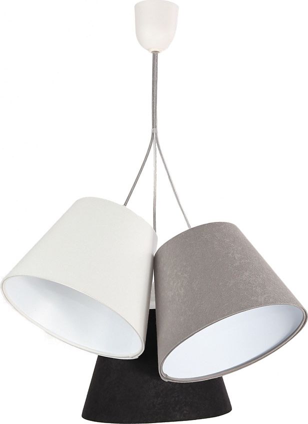 Lampa wisząca Lumes Trójkolorowa lampa wisząca z białym wnętrzem - EXX70-Anastazja