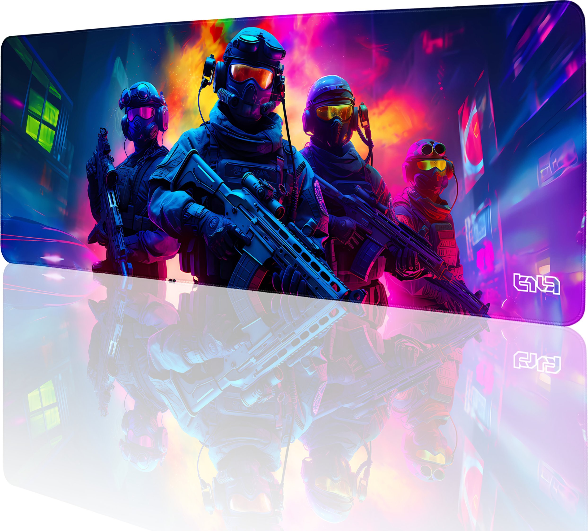 Podkładka Tilt PODKŁADKA POD MYSZ MYSZKĘ Neon Squad 80x30 TILT Wodoodporna Duża Gamingowa