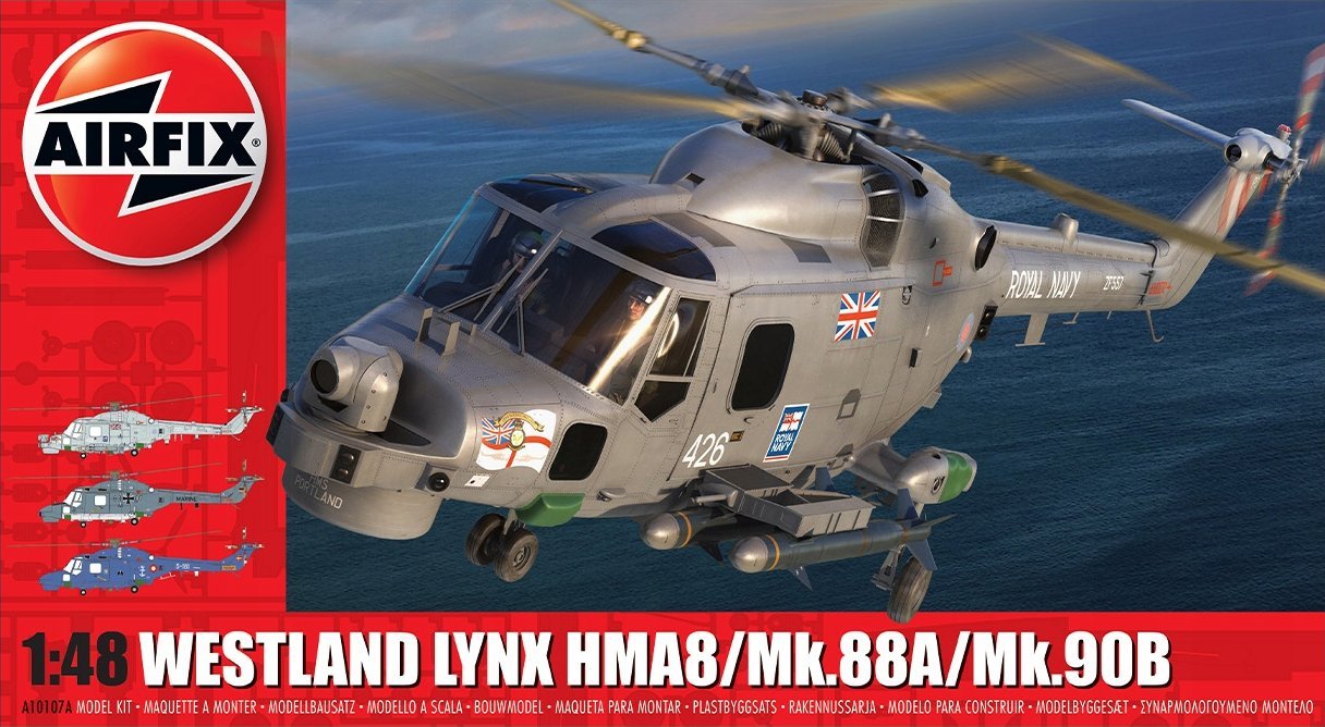 Airfix Model plastikowy Westland Navy Lynx Mk.88A/HMA.8/Mk.90B 1:48