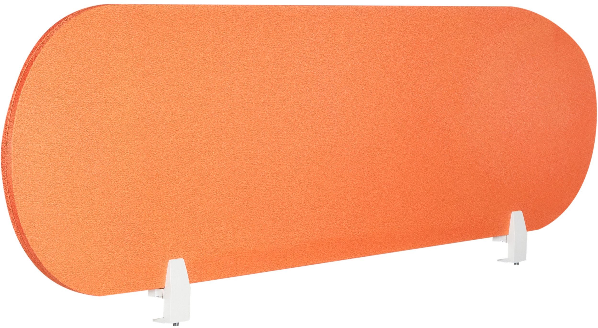 Przegroda na biurko 160 x 40 cm pomarańczowa SPARKY