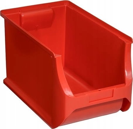 AllIT Pojemnik magazynowy czerwony - 355x205x200 mm