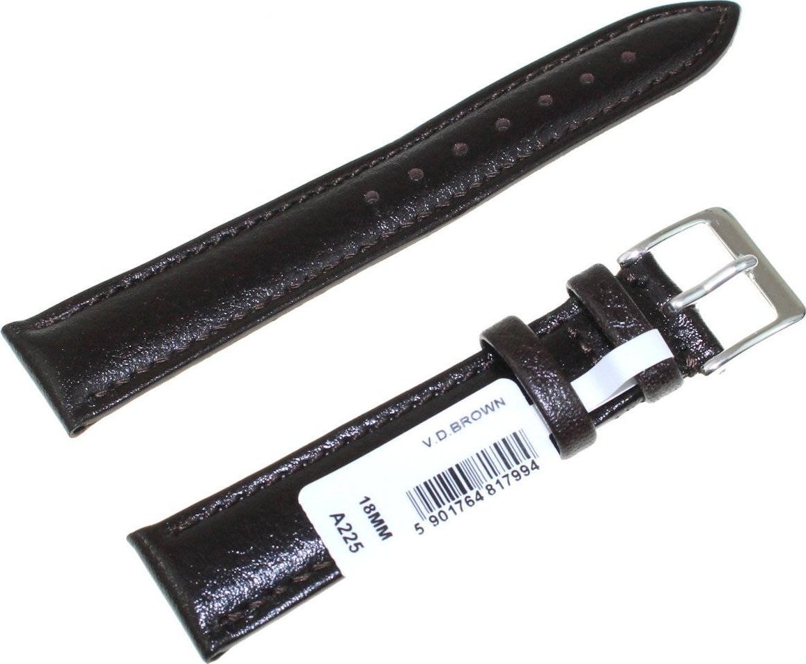 Chermond Skórzany pasek do zegarka 18 mm Chermond A225.18 brązowy