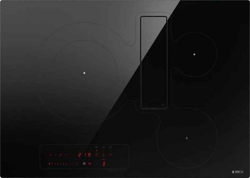 Płyta grzewcza Elica Elica NIKOLATESLA FIT 3Z BL/A/72, Black, Built-in, Zone induction hob, Glass, 3 zone(s), 3 zone(s)