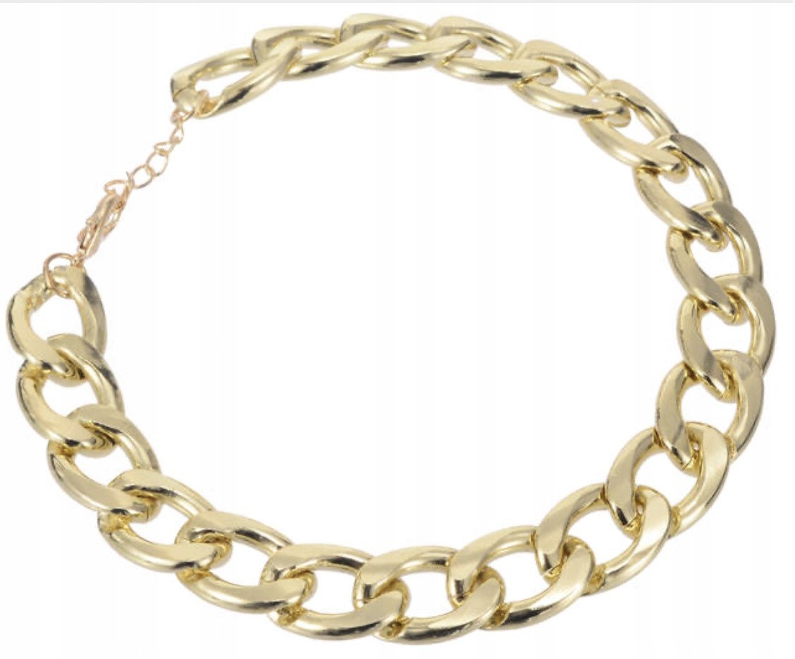 Obroża dla psa Łańcuch ZŁOTY Pozłacany rozmiar M