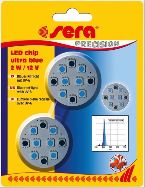 Sera Diody LED chip ultra blue 2 W / 12 V, 2szt/OPAK