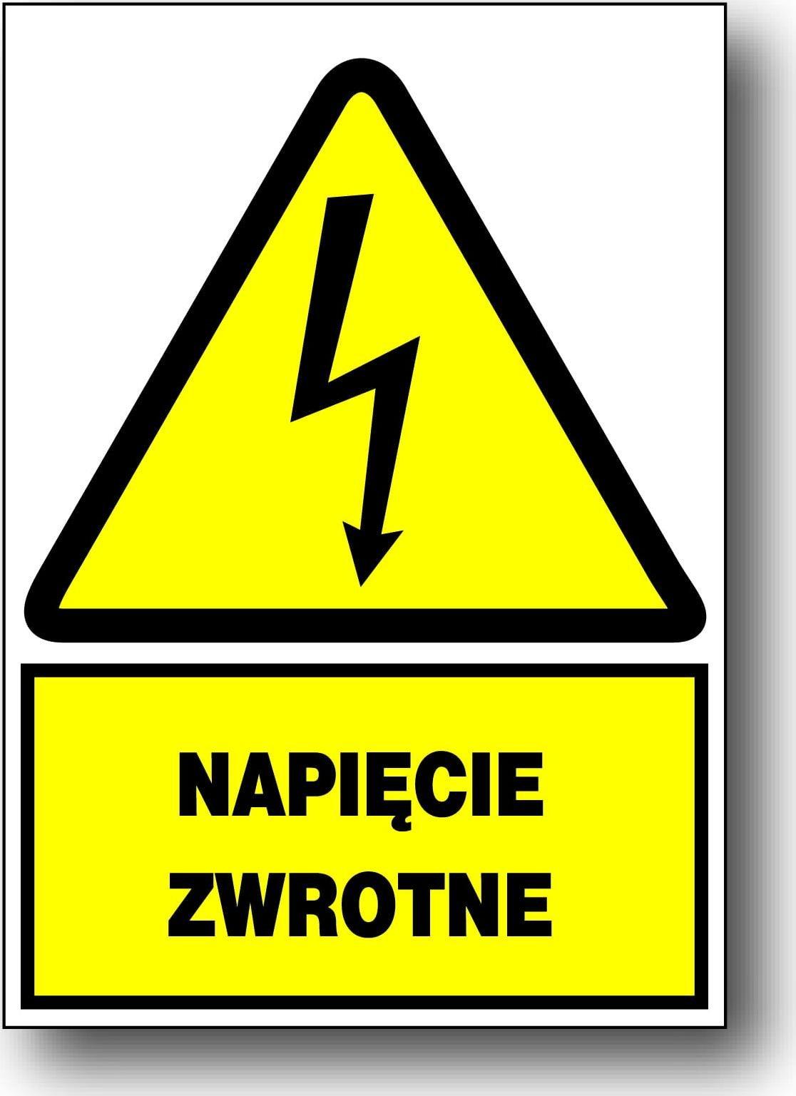 Mój dom Zeo/A-11 Znak Pcv Elektryczny Napięcie Zwrotne