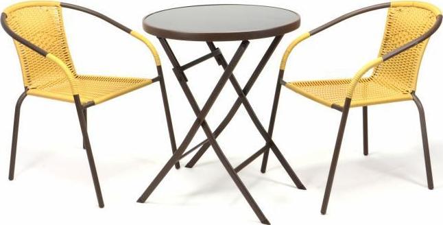 Garthen 3-częsciowy BISTRO zestaw mebli ogrodowych