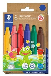 STAEDTLER Fasermaler Noris junior Jumbo 6er-Set