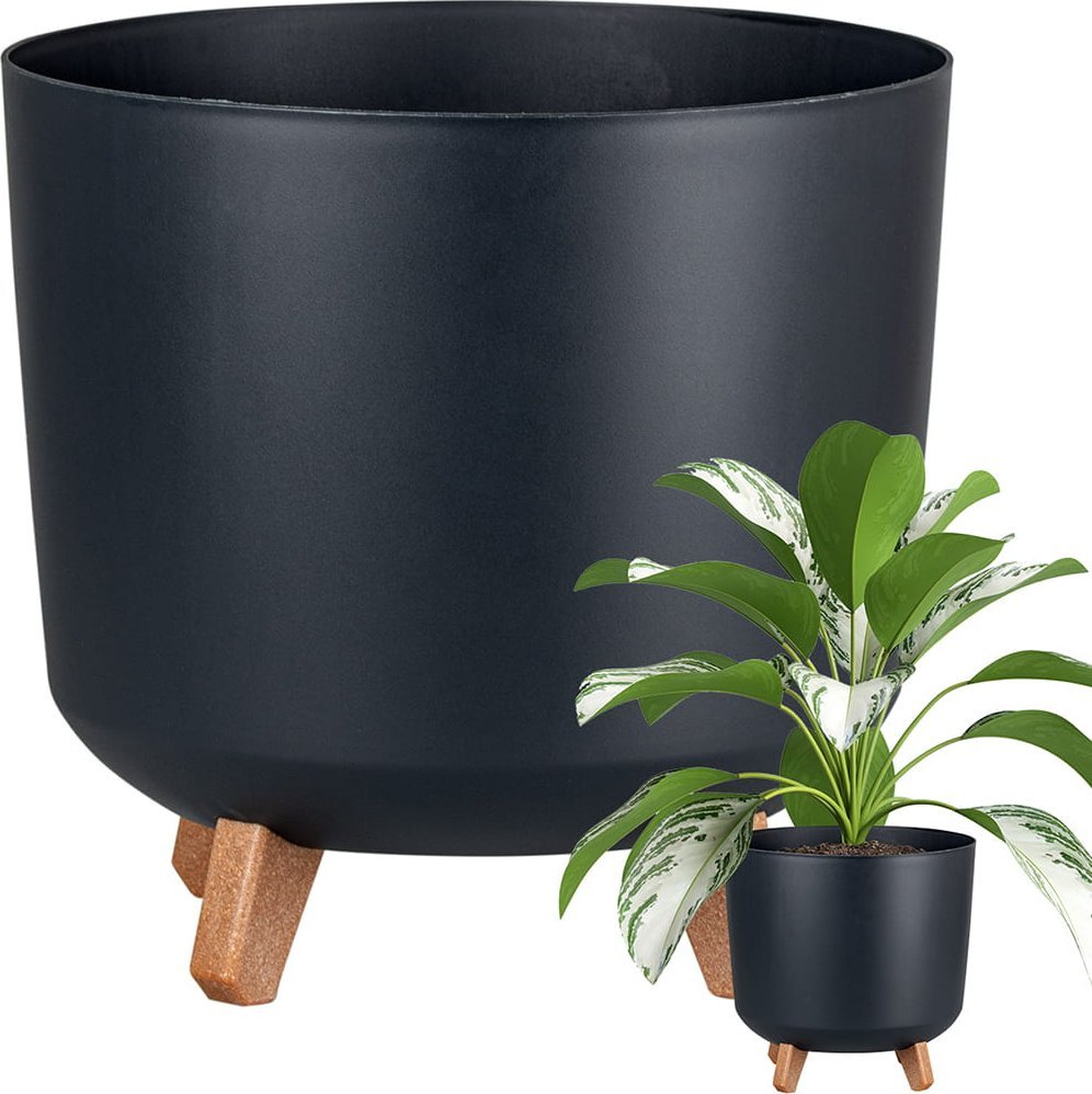 Prosperplast Doniczka GRACIA TUBUS - antracytowy DGTL300L-S433 Prosperplast