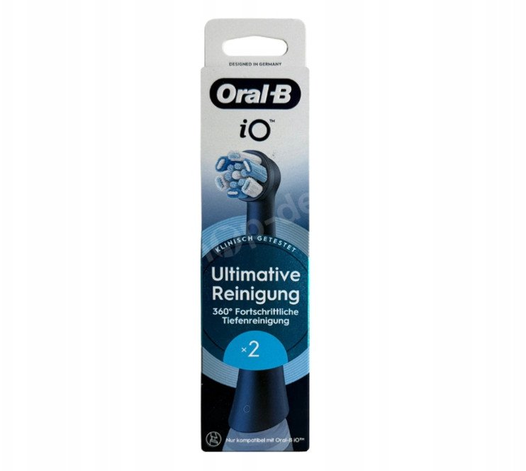 Oral-B Sonic toothbrush head 8700216373807 / iO Ultimative Reinigung Double pack Black