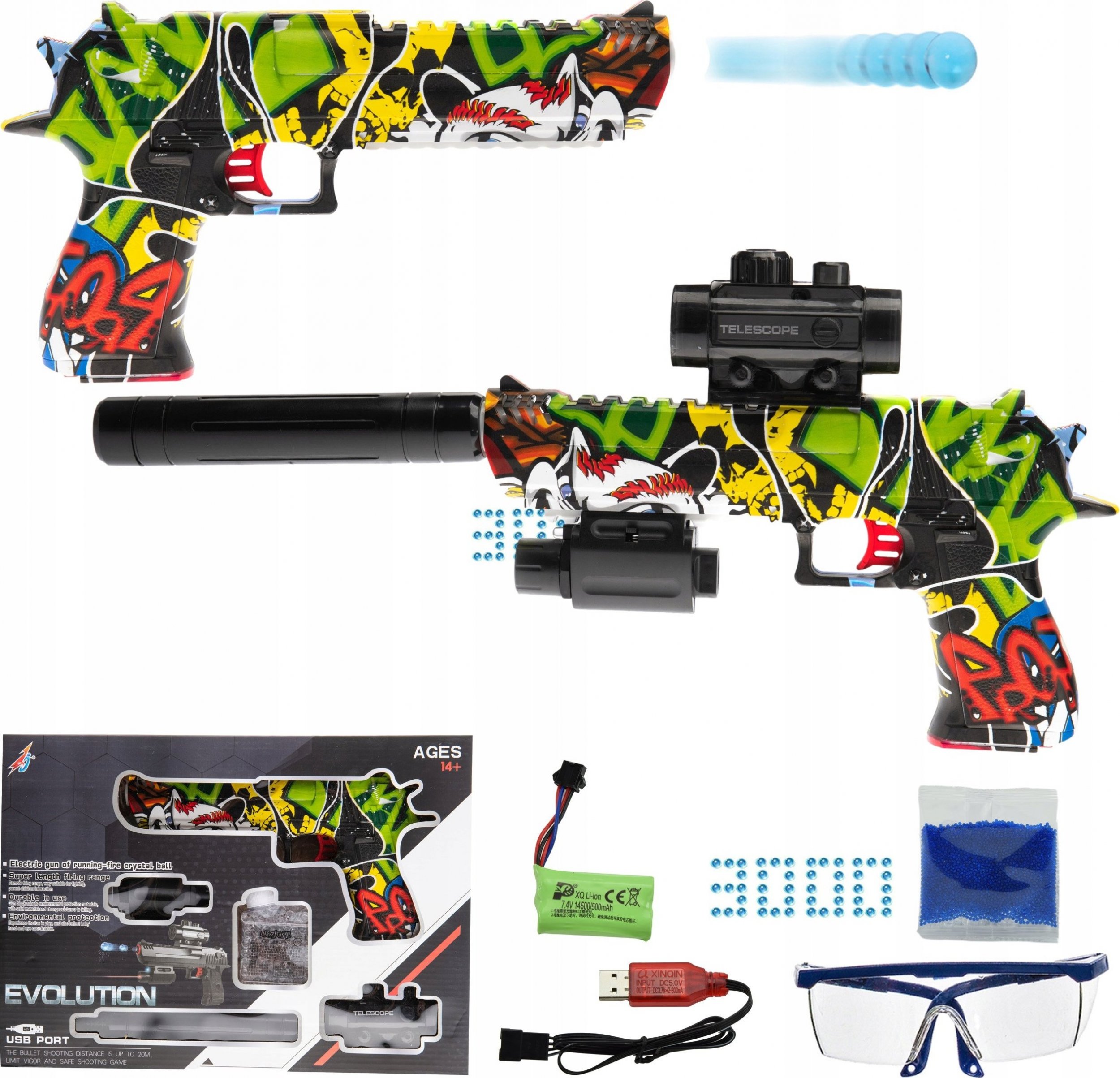 Skleplolki Karabin kulki żelowe pistolet