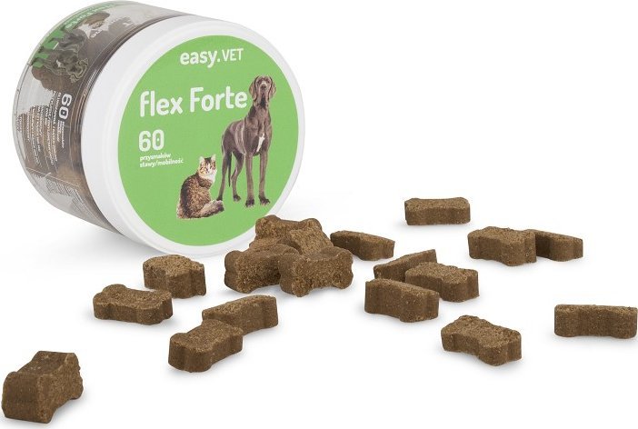 Easy.VET Smaczki funkcjonalne Flex forte dla psów i kotów 180g