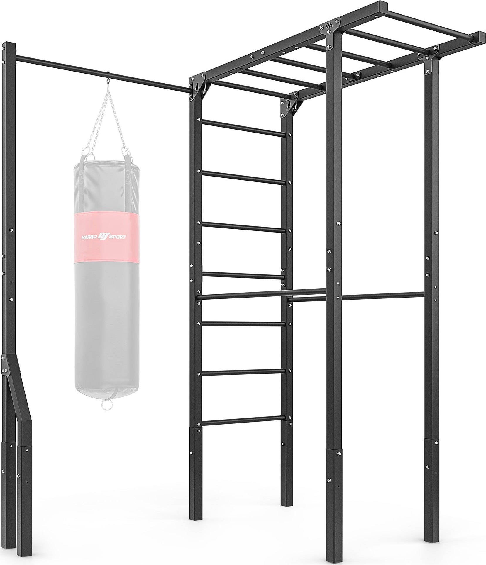 Drabinka zewnętrzna + drążek do podciągania z uchwytem na worek MO-Z4 - Marbo Sport
