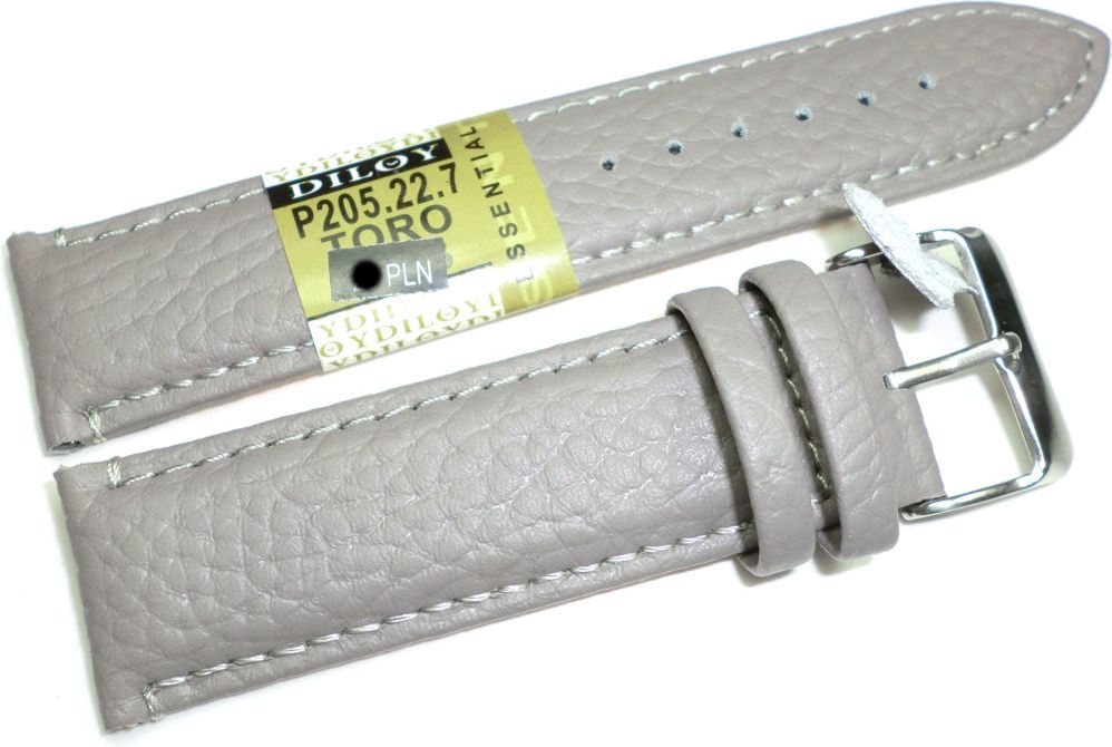 Diloy Skórzany pasek do zegarka 22 mm (P205.22.7)