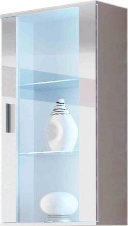 Cama Meble Witryna wisząca SOHO biały/ biały połysk