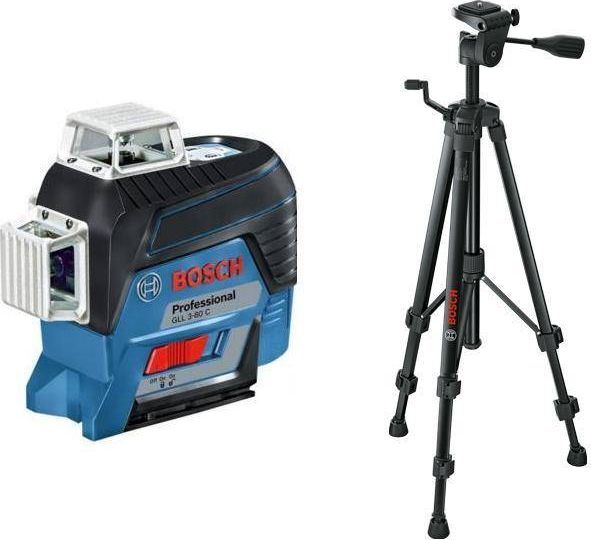 Bosch Laser płaszczyznowy GLL 3-80 C czerwony 30 m