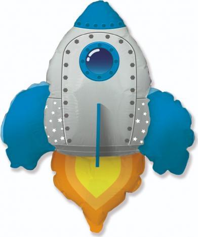 GoDan Balon foliowy Rakieta niebieska 61cm