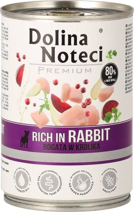 Dolina Noteci Premium z królikiem 400g