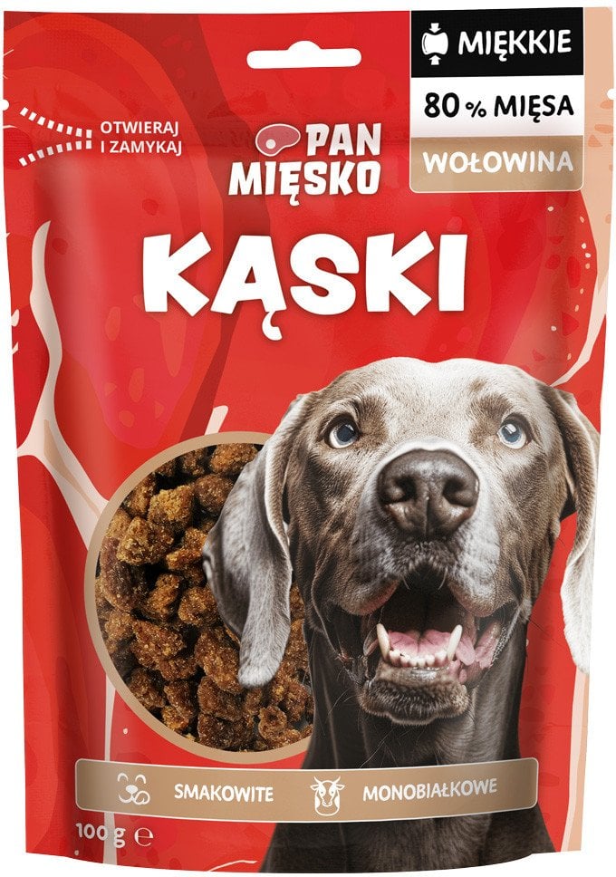 Przysmak dla psa Kąski Wołowina (dorosły) 100g