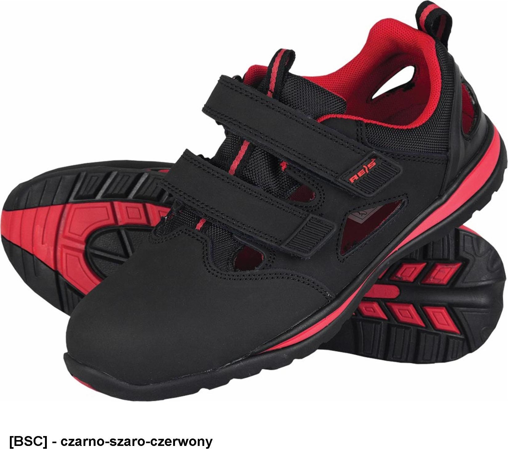 R.E.I.S. Buty bezpieczne BRVAN-S ze skóry nubukowej 39