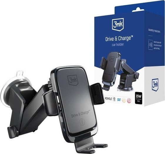 3MK Uchwyt zaciskowy do samochodu Drive & Charge