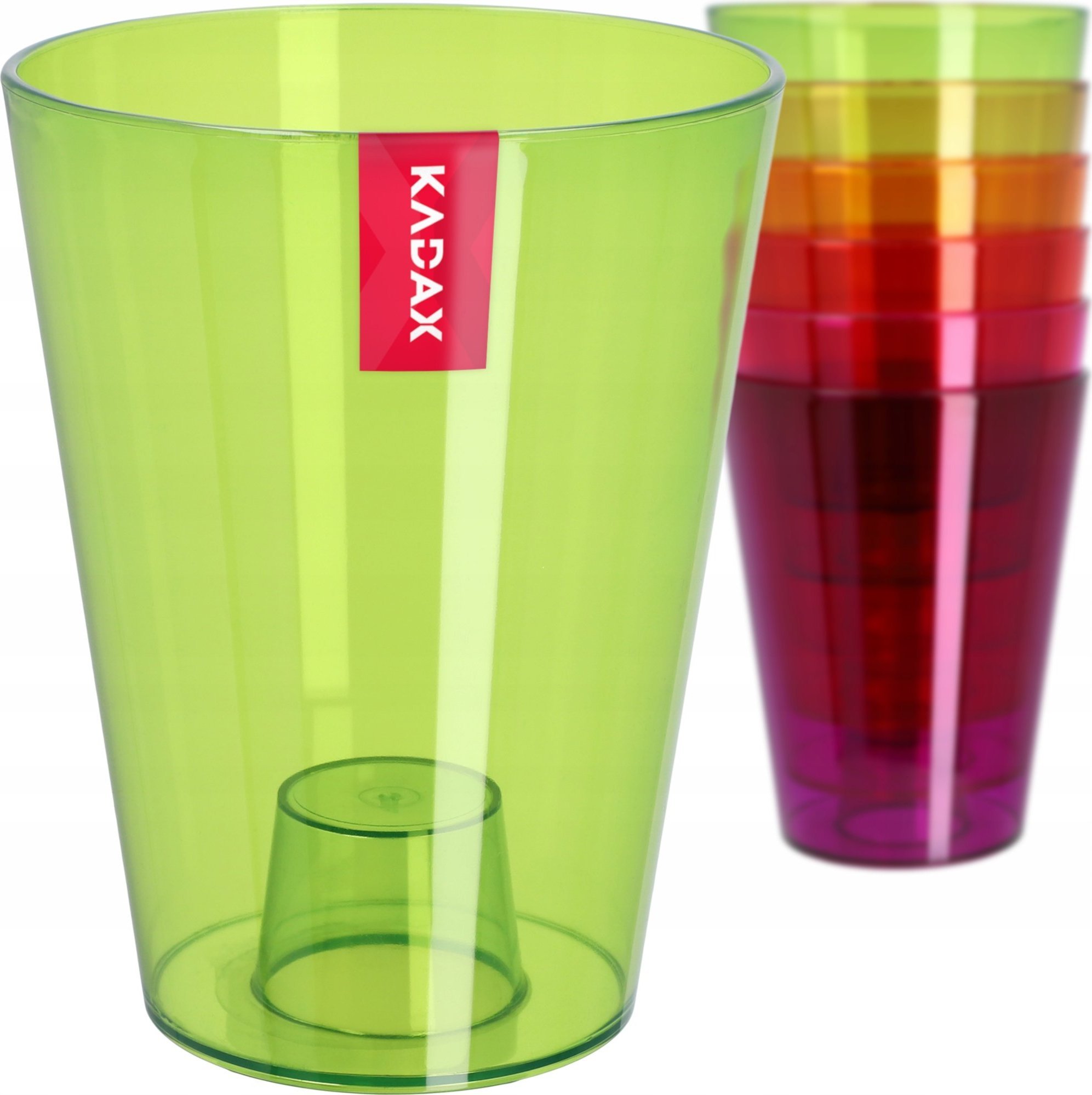 Kadax Doniczka Osłonka Na Storczyk Kwiaty Zielona 12cm