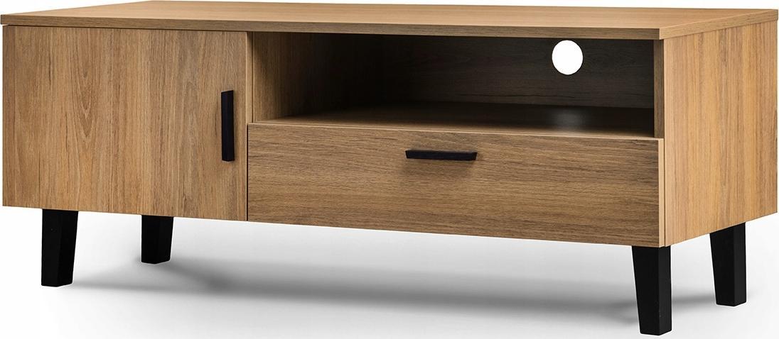 Konsimo Stolik Szafka Komoda RTV skandynawski dąb FRISK