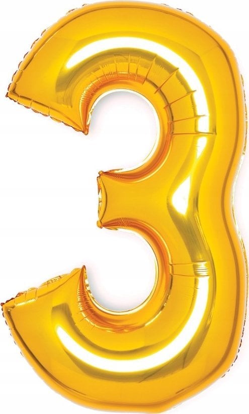AMSCAN Balon foliowy cyfra 2 złota 50x66cm
