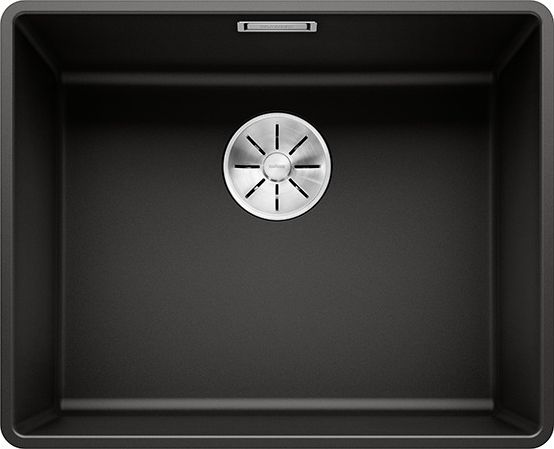 Zlewozmywak Blanco Subline 500-F Silgranit czarny z korkiem InFino (523532)