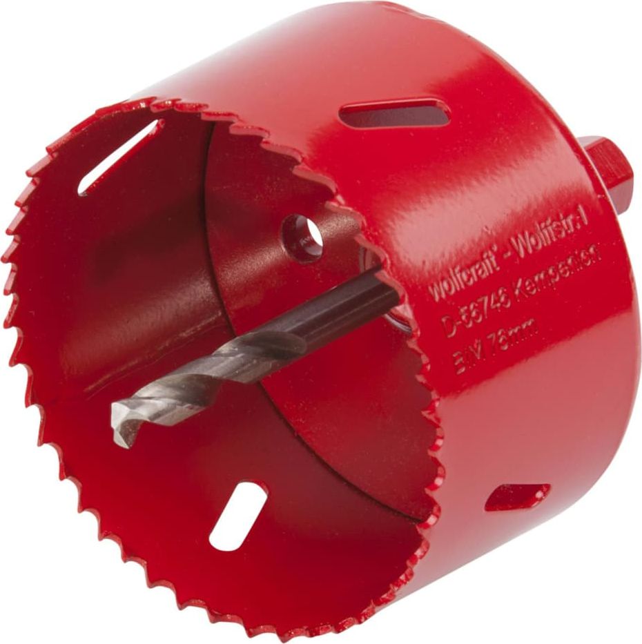 Wolfcraft Otwornica BiM 76 mm Wolfcraft - kompletna