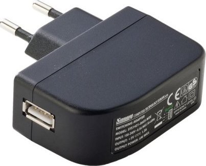 SYS1638-0605USB: Plug Power Supply [SYS1638-0605-W2E] 5V 1,2A 6W (Europe USB inlet)