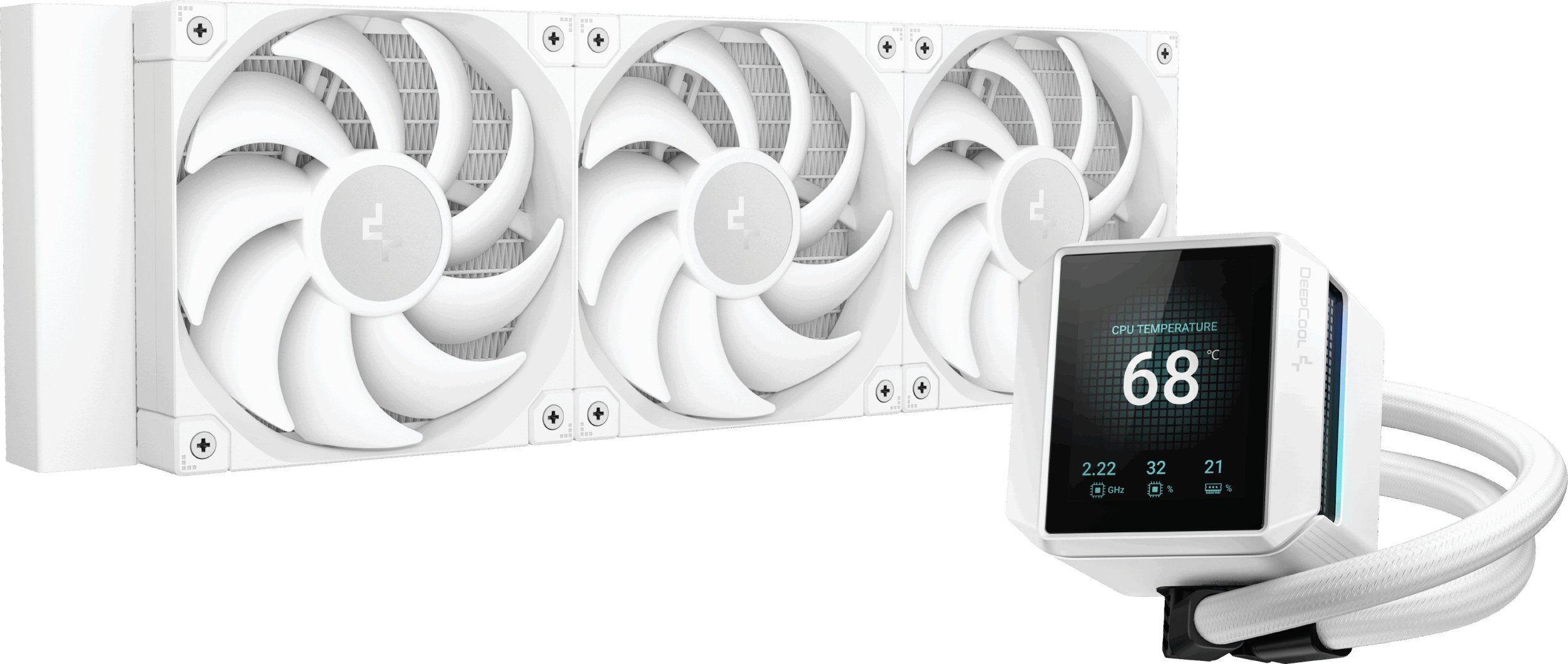 Chłodzenie wodne Deepcool Mystique 360 WH (R-LX360-WHDSNMP-G-1)