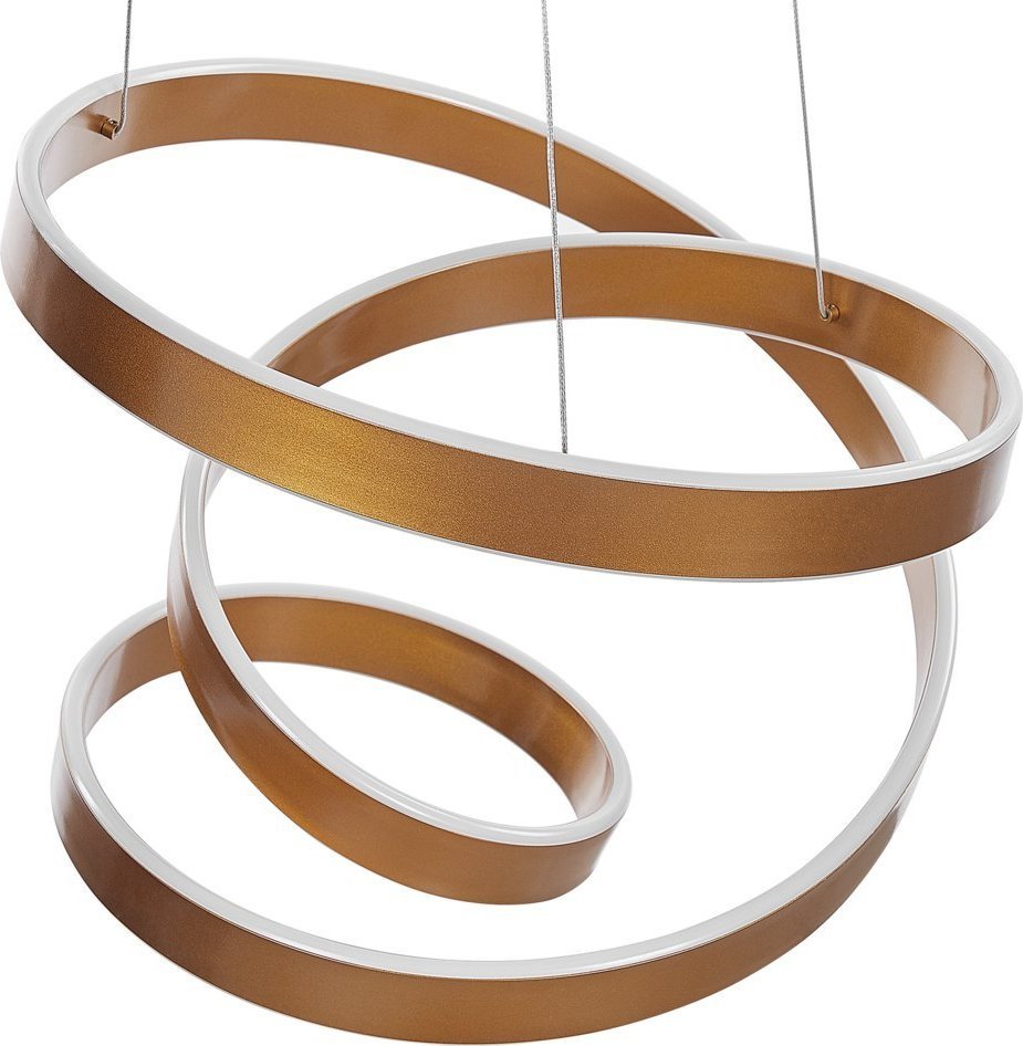 Lampa wisząca Beliani Lampa wisząca LED metalowa złota WANLI!