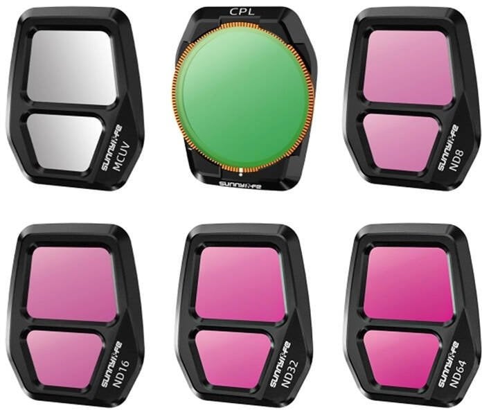 Zestaw filtrów Sunnylife A3S-FI929 6szt Mix do AIR 3S