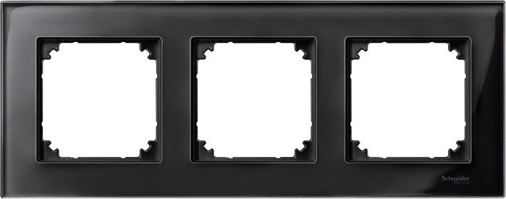 Schneider Electric Ramka potrójna Merten M-Elegance szklana onyks (MTN404303)