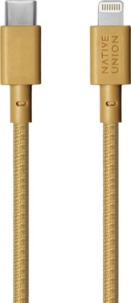 Kabel USB Native Union Lightning - USB-C 1.2 m Żółty (BELT-CL-KFT-2-NP)