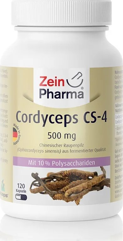 Zein Pharma Zein Pharma - Kordyceps, Cordyceps CS-4, 500mg, 120 kapsułek