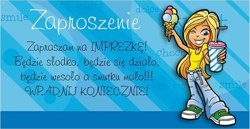 Stamp Zaproszenia Young nr 03 (opakowanie 10 szt)