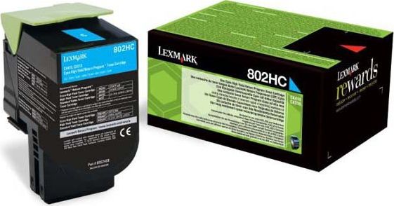 Toner Lexmark 80C2HC0 Cyan Oryginał (80C2HC0)