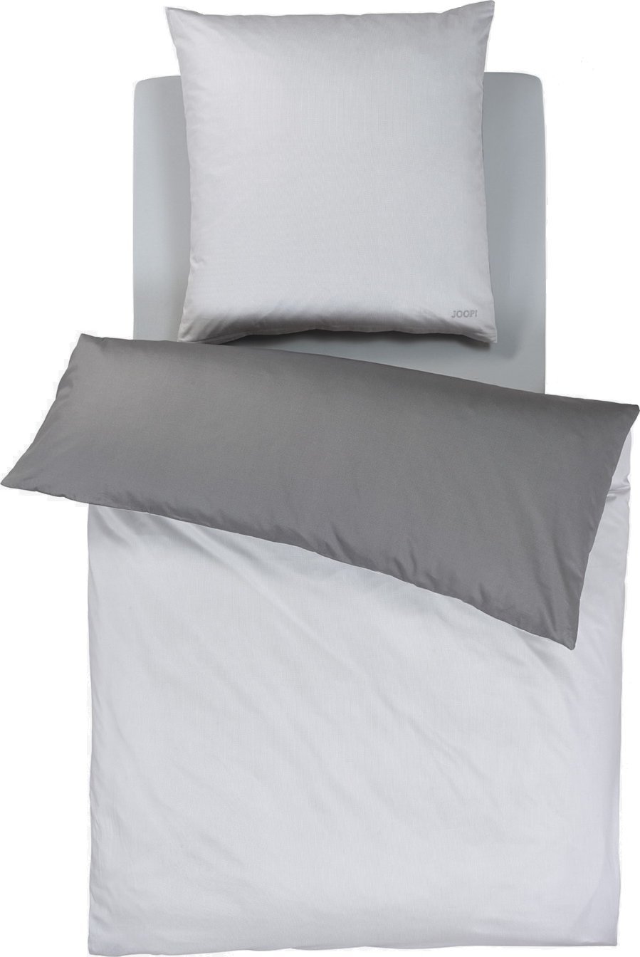 Joop! Pościel satynowa 155x200 cm Micro Pattern 4040-9 srebrna