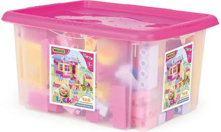 Wader Klocki w pojemniku dla dziewczynek 132 elementów (41280)