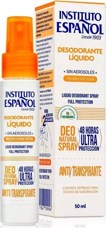 Instituto Espanol Antyperspirant damski w mgiełce Total Protection 50ml