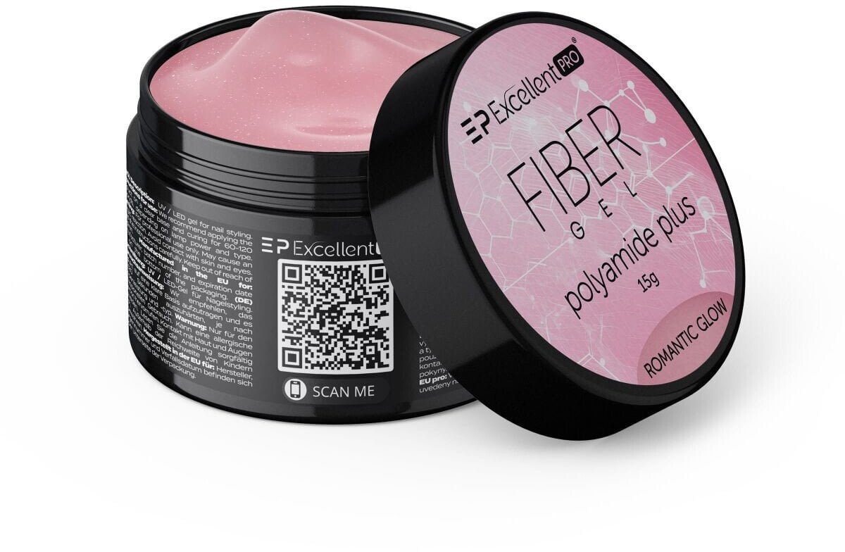 Excellent PRO Fiber Gel Polyamide Plus żel budujący Romantic Glow 15g