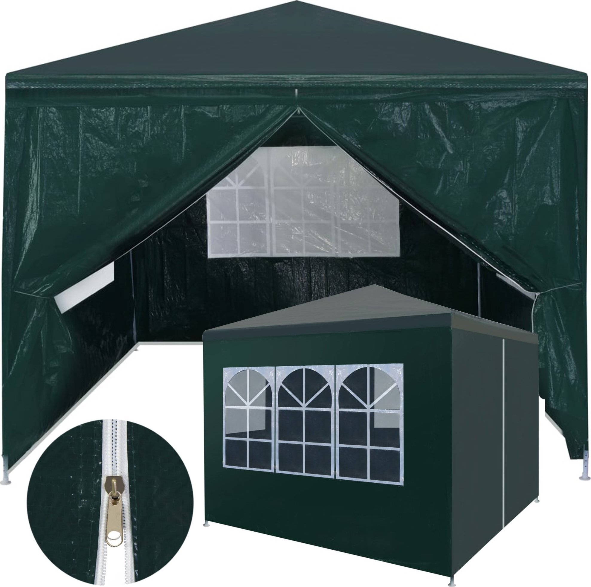 Heckermann Pawilon ogrodowy Heckermann 3x3m Namiot handlowy Model ES.1-W