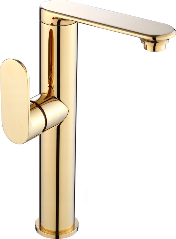 Bateria umywalkowa Mexen Milo stojąca złoty