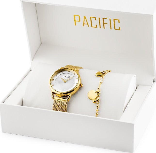 Zegarek Pacific ZEGAREK DAMSKI PACIFIC X6192-04 - komplet prezentowy (zy723b) NoSize